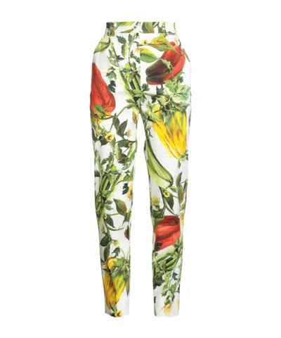 Dolce & Gabbana Multi-color Straight-leg Pants