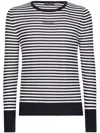 Dolce & Gabbana Lightweight Striped Wool Pullover Sweater In Multicolor
