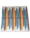 Dolce & Gabbana Multicolor Stripes Cotton Square Foulard Men's Scarf