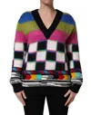 Dolce & Gabbana Graphic Pattern Wool Sweater In Multi