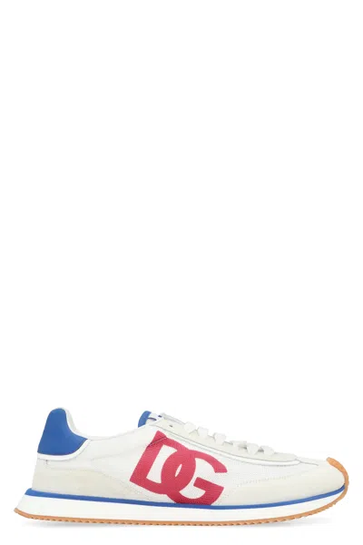 Dolce & Gabbana Multicolor Suede And Mesh Dg Aria Sneakers