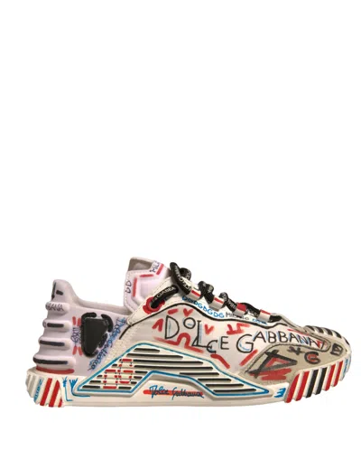 Dolce & Gabbana Multicolor Suede Fabric Ns1 Sneakers Shoes