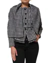 Dolce & Gabbana Multicolor Wool Monochrome Patterned Jacket In Multi