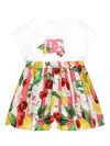 Dolce & Gabbana Fruit-print Cotton Dress In Multicolour