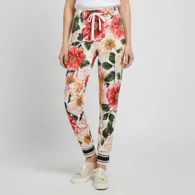 Pre-owned Dolce & Gabbana Multicolour Camellia Print Crepe Jogging Pants Xs