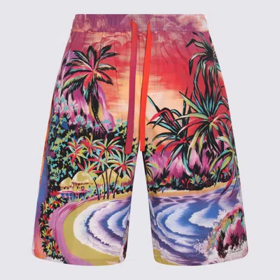 Dolce & Gabbana Graphic-print Bermuda Shorts In Multi