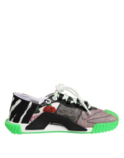 Dolce & Gabbana Multicor Dg Logo Leopard Cherry Sneaker Shoes
