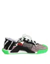 Dolce & Gabbana Dg Logo Sneaker Leopard Cherry Pattern In Black
