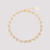 Dolce & Gabbana Dg Logo Golden Logo Brass Necklace In Gold