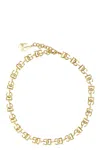 Dolce & Gabbana Logo Choker Necklace In Gold