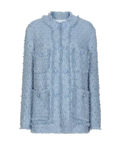 DOLCE & GABBANA DOLCE  GABBANA SINGLE-BREASTED RUSH-STITCH JACKET
