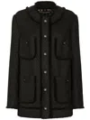 Dolce & Gabbana Rachel Multipocket Tech Jacket In Black
