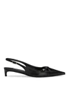 Dolce & Gabbana Mun 30 Croc-embossed Leather Slingback Pumps In Black