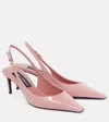 Dolce & Gabbana 70 Patent Leather Slingback Pumps In Pink