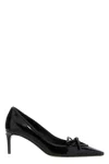 Dolce & Gabbana Glossy Leather Bow Stiletto Pumps