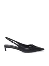 Dolce & Gabbana Mun 30 Croc-embossed Leather Slingback Pumps In Black