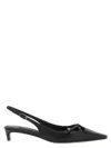 Dolce & Gabbana Mun 30 Croc-embossed Leather Slingback Pumps In Black