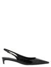 Dolce & Gabbana Mun 30 Croc-embossed Leather Slingback Pumps In Black