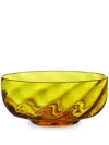 Dolce & Gabbana Murano Glass Hand-blown Ice Cream Bowls (set Of Two) In Yellow
