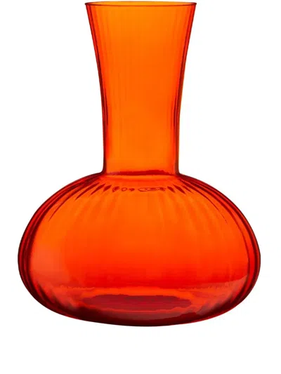Dolce & Gabbana Murano Glass Wine Pitcher In Orange