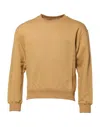 Dolce & Gabbana Mustard Cotton Dg Embossed Pullover Sweater In Gold