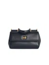 Dolce & Gabbana 'my Sicily' Black Leather Handbag In Black