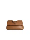 Dolce & Gabbana 'my Sicily' Calf Leather 'plongé' Caramel Handbag In Brown