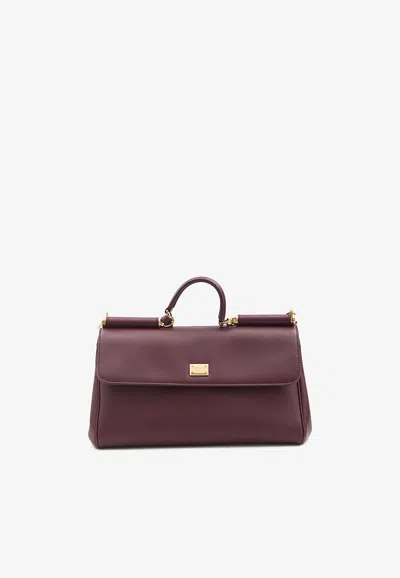 Dolce & Gabbana My Sicily Calf Leather Top Handle Bag