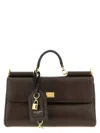 Dolce & Gabbana Women Brown Handbag With Key And Padlock Detail And Adjustable And Removable Shoulde In Brown