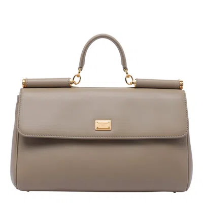 Dolce & Gabbana My Sicily Handbag In Sand
