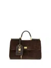 Dolce & Gabbana My Suede Tote Bag Decorated With A Sicily Padlock
