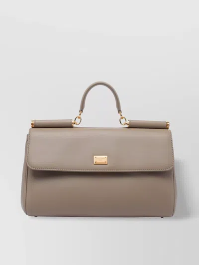 Dolce & Gabbana My Sicily Handbag And Adjustable Strap In Brown
