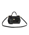 Dolce & Gabbana My Sicily Leather Handbag In Black