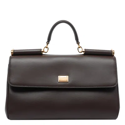 Dolce & Gabbana My Sicily Handbag In Brown