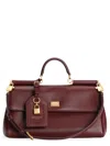 Dolce & Gabbana Leather My Sicily Bag In Burgundy