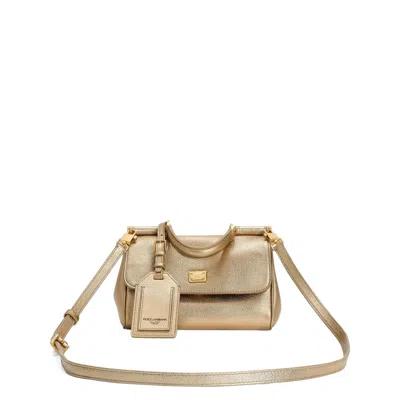 Dolce & Gabbana My Sicily Handbag In Gold