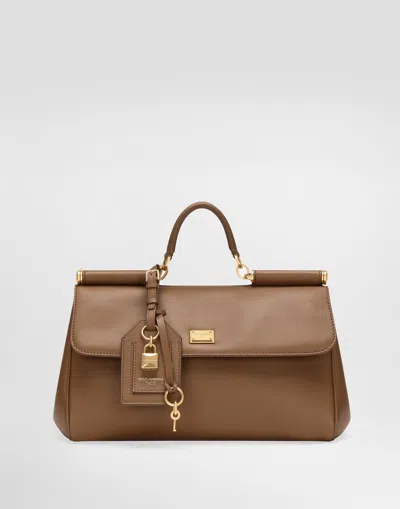 DOLCE & GABBANA MY SICILY HANDBAG IN PLONGÉ CALFSKIN