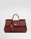 Dolce & Gabbana Bordeaux Sicily Satchel