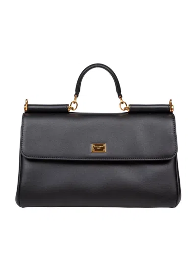 Dolce & Gabbana My Sicily Handbag In Plongé Calfskin