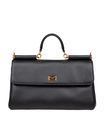 Dolce & Gabbana My Sicily Handbag In Plongé Calfskin