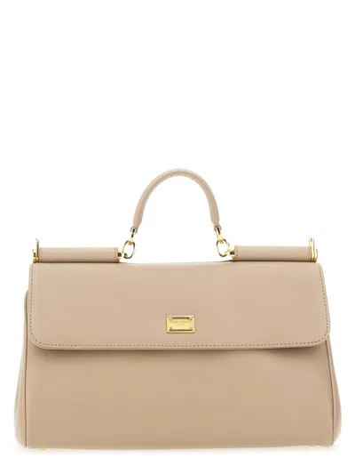 Dolce & Gabbana "my Sicily" Handbag In Neutral