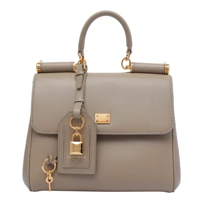 Dolce & Gabbana My Sicily Handbag In Sand