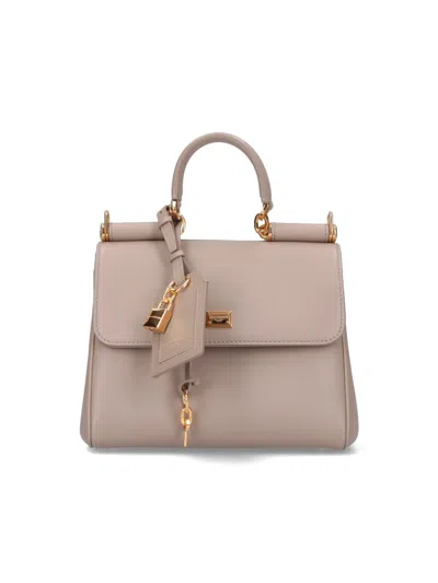 Dolce & Gabbana My Sicily Handbag In Neutral