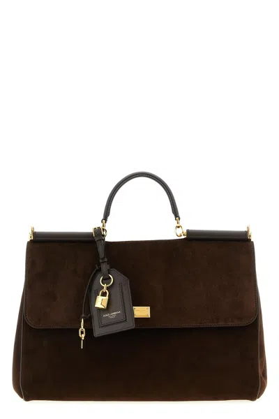 Dolce & Gabbana 'my Sicily' Large Handbag In Brown