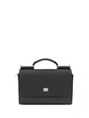 Dolce & Gabbana My Sicily Leather Handbag In Black