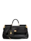 Dolce & Gabbana Black Handbag With Padlock Detail And Adjustable And Removable Shoulder Strap In Leather Woman