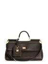 Dolce & Gabbana My Sicily Leather Shoulder Bag In Brown
