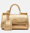 Dolce & Gabbana My Sicily Metallic Leather Tote Bag In Gold