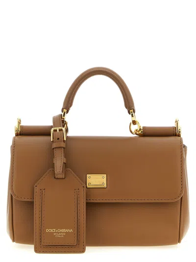 Dolce & Gabbana My Sicily Mini Handbag In Brown