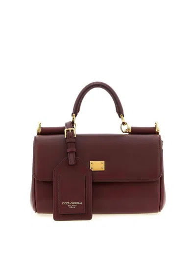 Dolce & Gabbana My Sicily Mini Handbag In Red